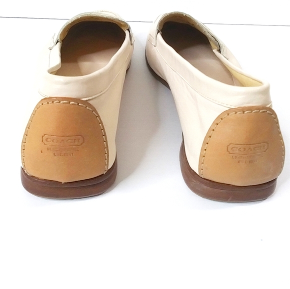 Coach Shari Leather Penny Loafers Made In Italy 8B - Picture 5 of 11